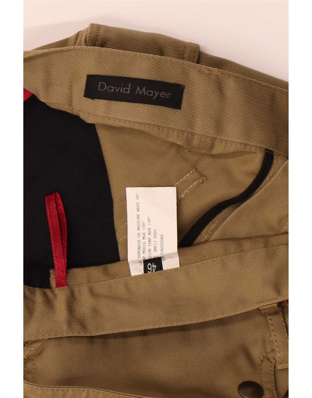 David Mayer Womens Bootcut Cargo Trousers IT 46 Large W31 L29 Khaki