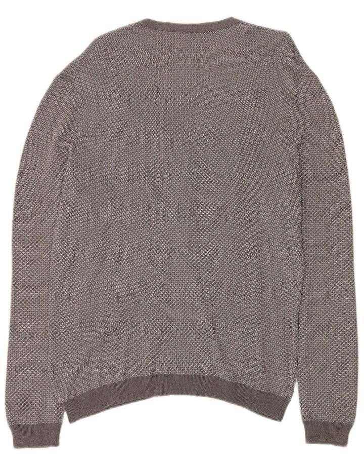 BENETTON Womens Cardigan Sweater UK 18 XL Grey Flecked Viscose