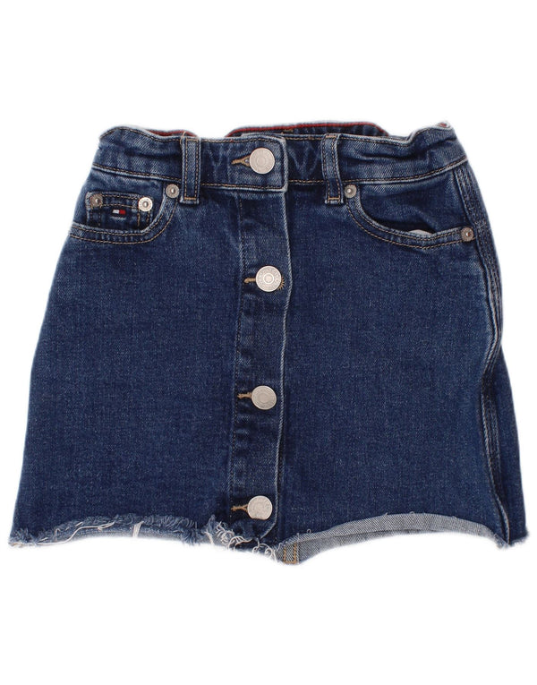 Tommy Hilfiger Girls Denim Skirt 5-6 Years W20  Blue Cotton