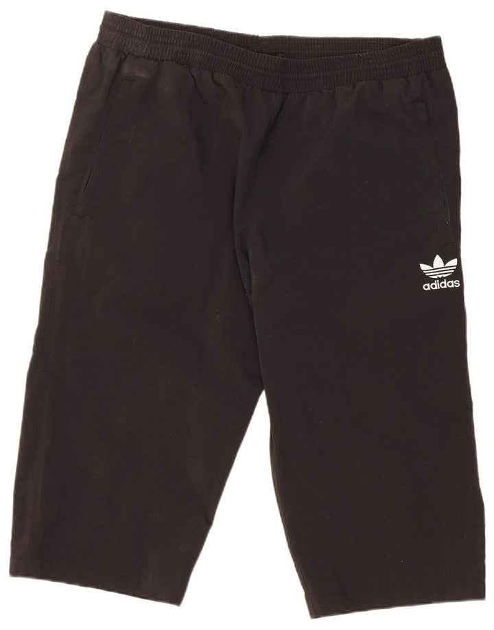 Adidas Mens Bermuda Sport Shorts Large Black Polyester