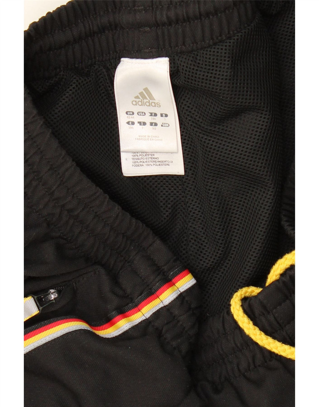 ADIDAS Mens Tracksuit Trousers UK 42/44 Large W36 L30 Black Polyester