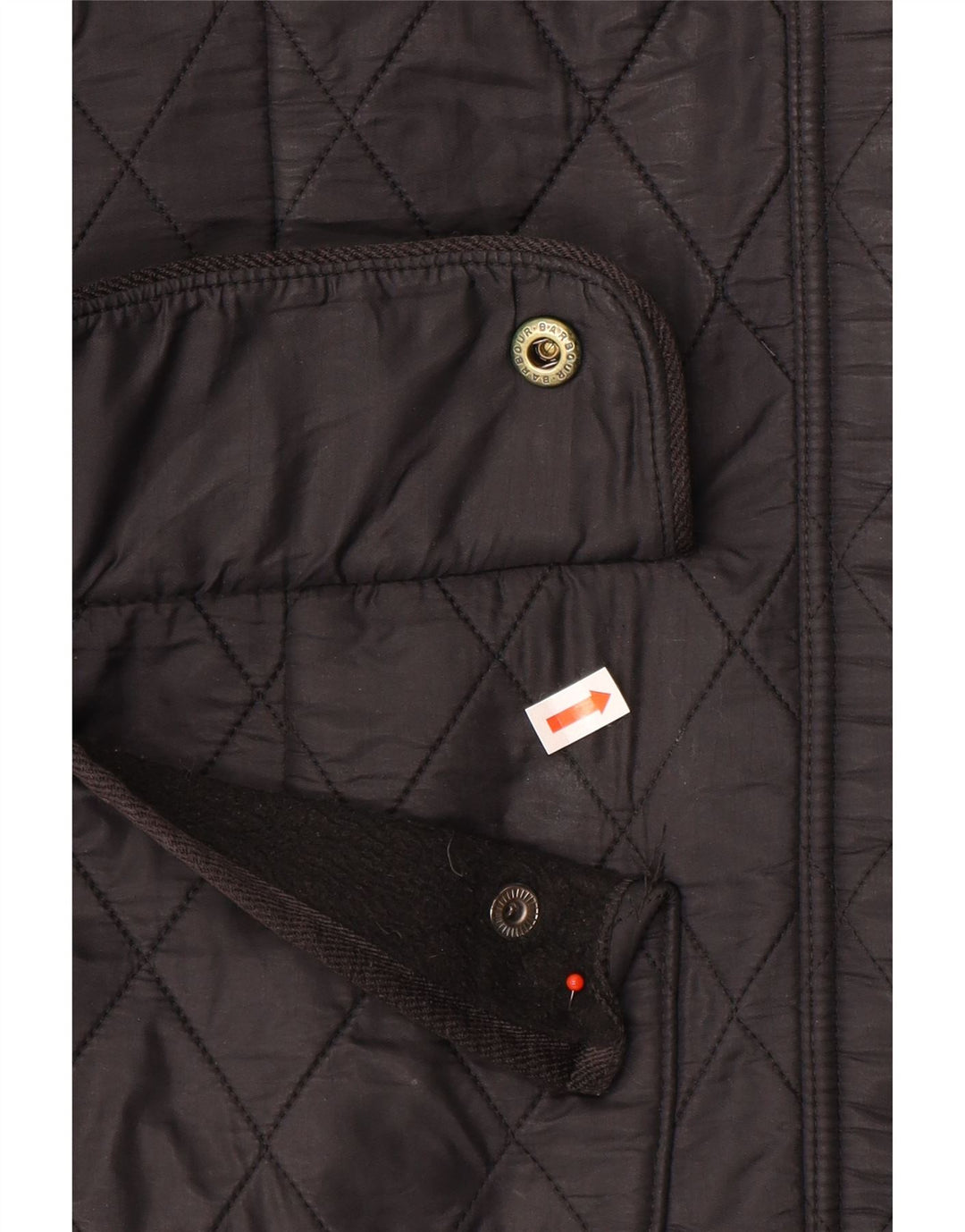 Barbour Womens Quilted Utility Jacket UK 12 Medium Black