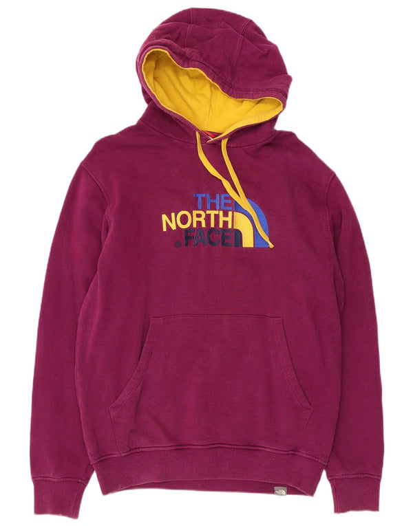 The North Face Mens Graphic Hoodie Jumper Medium Purple Cotton