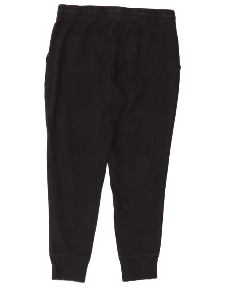 L.L.BEAN Mens Tracksuit Trousers Joggers Medium Black Cotton