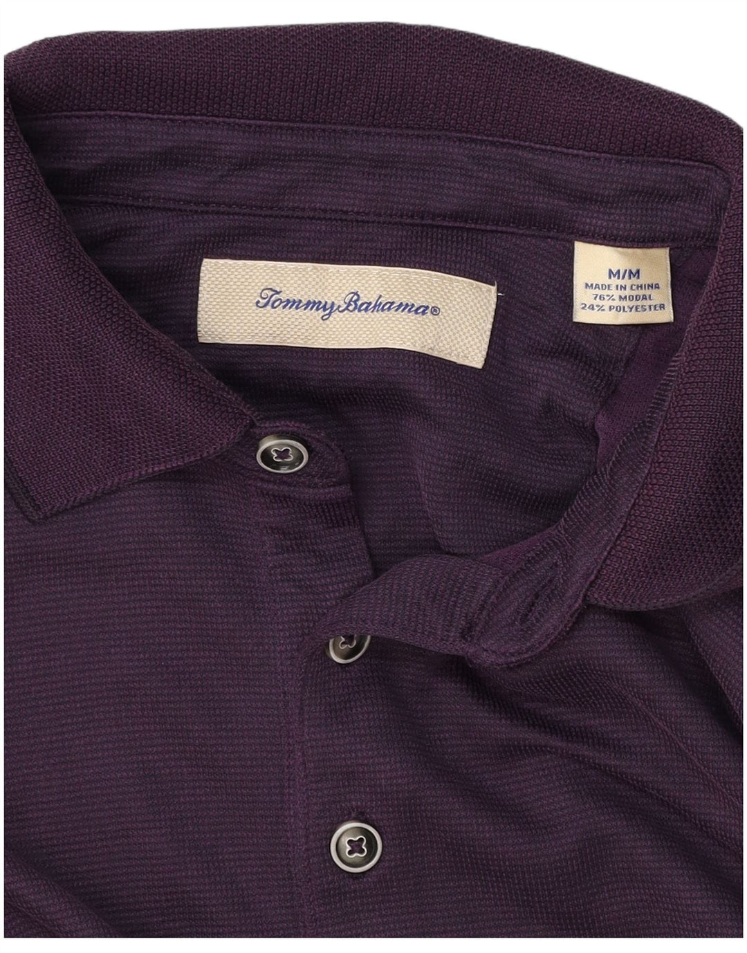TOMMY BAHAMA Mens Polo Shirt Medium Purple Modal