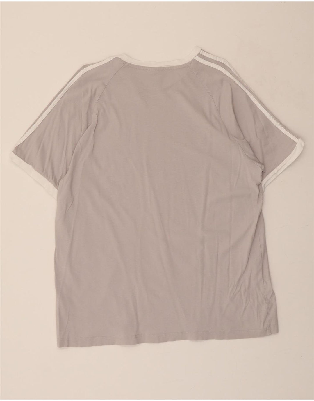 ADIDAS Mens T-Shirt Top Large Grey Vintage Adidas and Second-Hand Adidas from Messina Hembry 