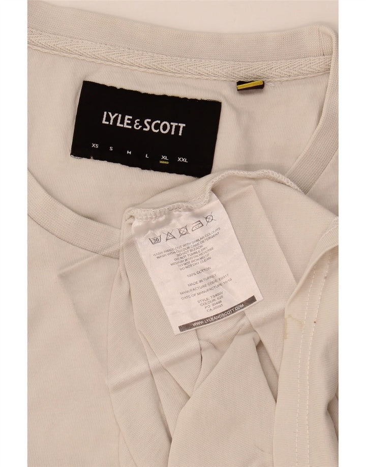 LYLE & SCOTT Mens T-Shirt Top XL White Cotton Vintage Lyle & Scott and Second-Hand Lyle & Scott from Messina Hembry 