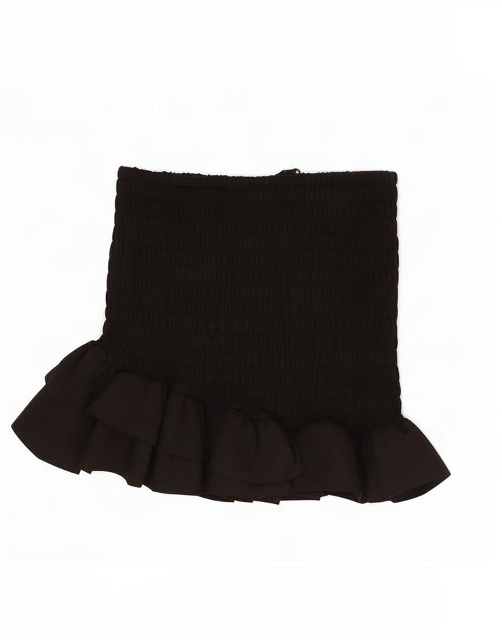 Zara Womens Mini Skirt XS W25 Black Polyester