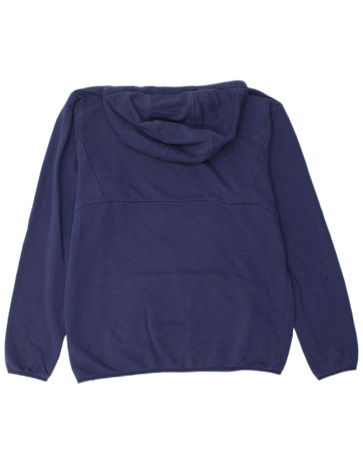 PUMA Mens Hoodie Jumper Medium Navy Blue Cotton