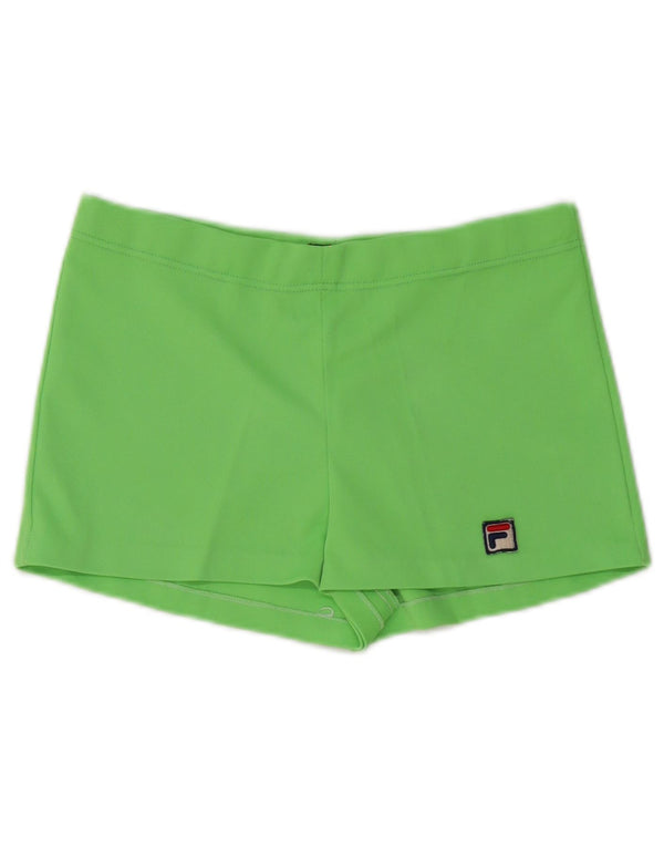 Fila Womens Sport Shorts UK 8 Small Green Polyester