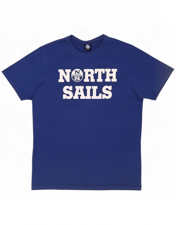 North Sails Mens Graphic T-Shirt Top Small Blue Cotton