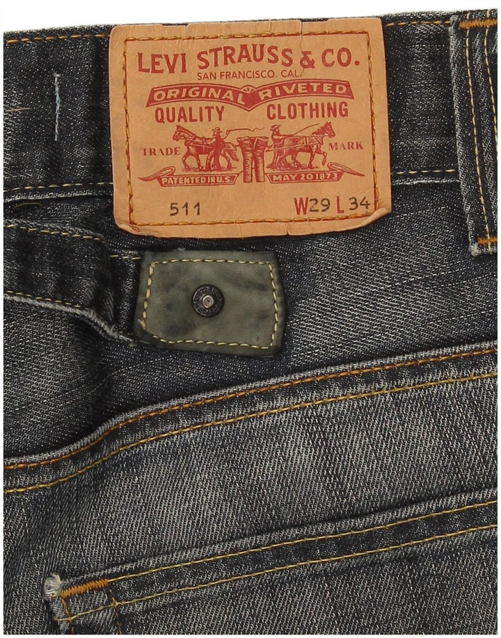 Levi's Mens 511 Slim Jeans W29 L30 Navy Blue