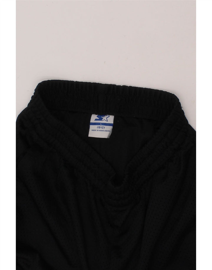 STARTER Boys Sport Shorts 10-11 Years Large Black Polyester Vintage Starter and Second-Hand Starter from Messina Hembry 