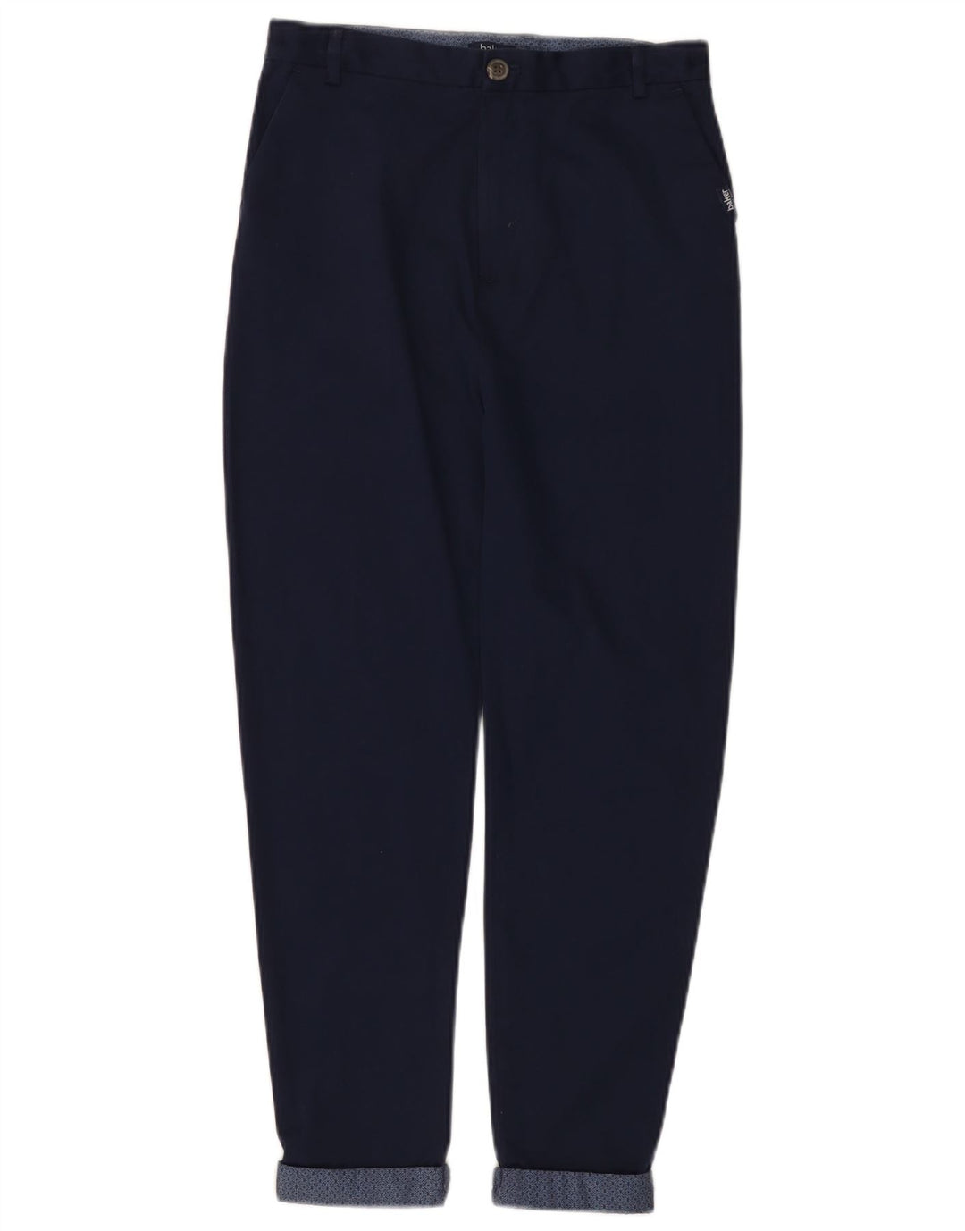 TED BAKER Girls Tapered Chino Trousers 11-12 Years W26 L24 Navy Blue
