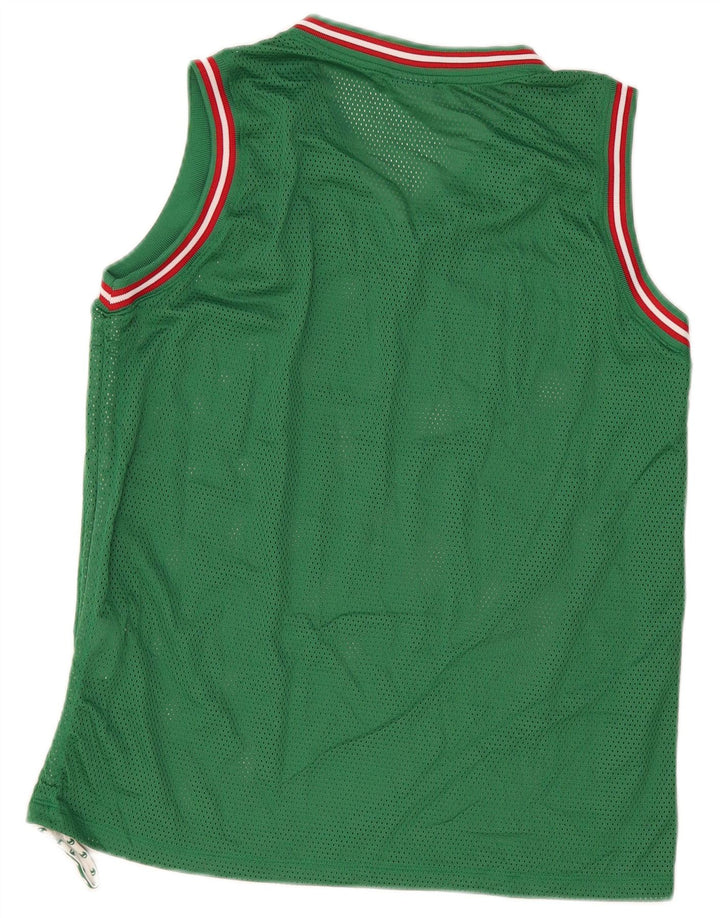 CHAMPION Womens Vest Top UK 14 Medium Green Polyester