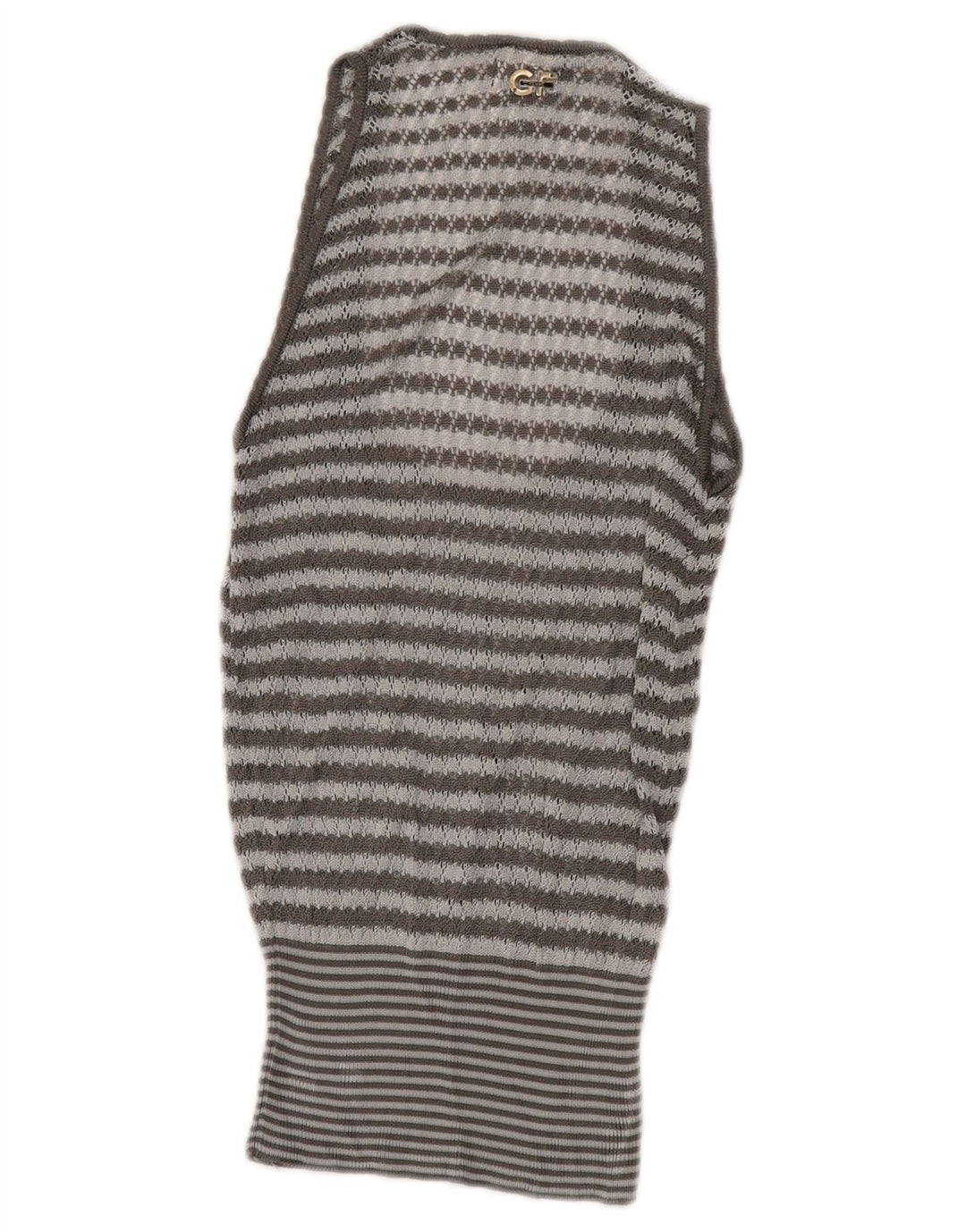 GF FERRE Womens See Through 2 Piece Set UK 4 XS Grey Striped