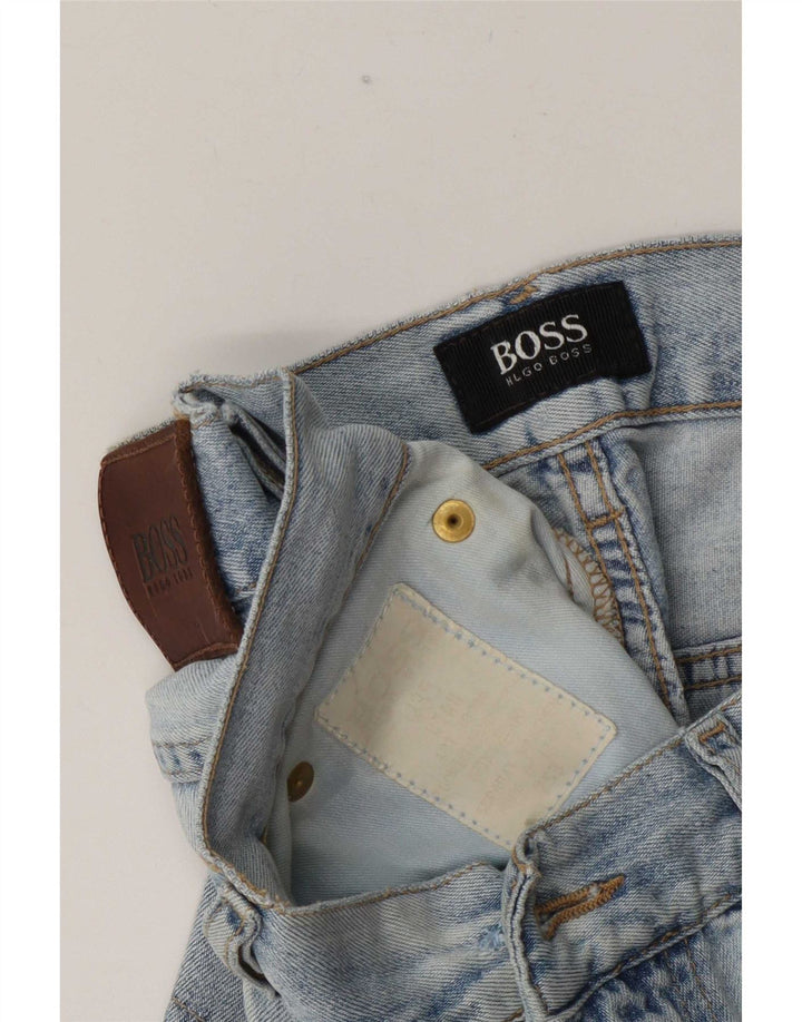 Hugo Boss Mens Denim Shorts W35 Large Blue