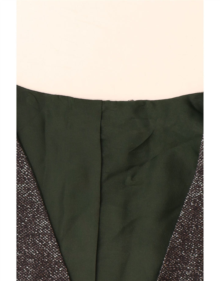 VINTAGE Womens Waistcoat UK 12 Medium Grey Flecked