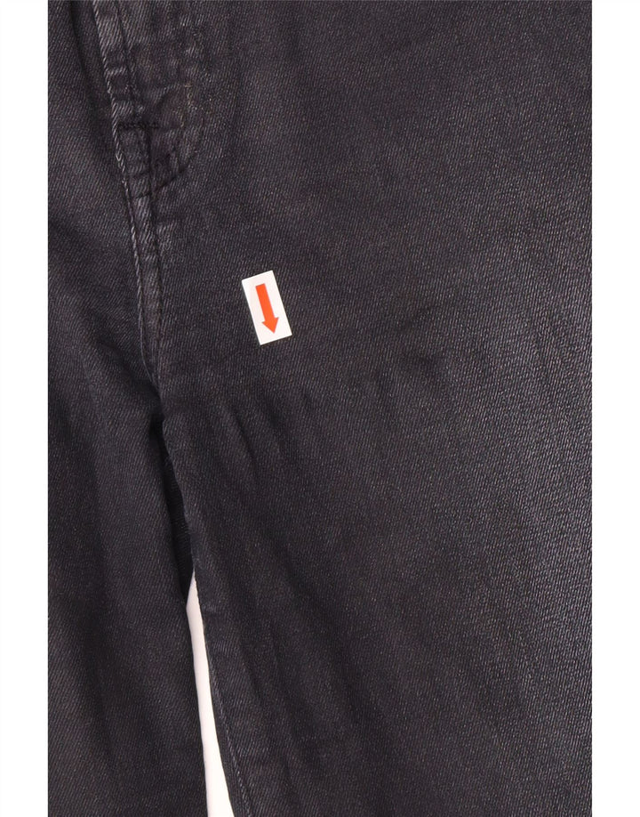 7 FOR ALL MANKIND Womens Skinny Jeans W32 L29  Black Cotton