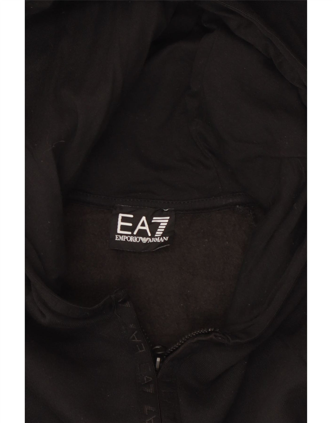 Emporio Armani Mens Graphic Hoodie Jumper Medium Black