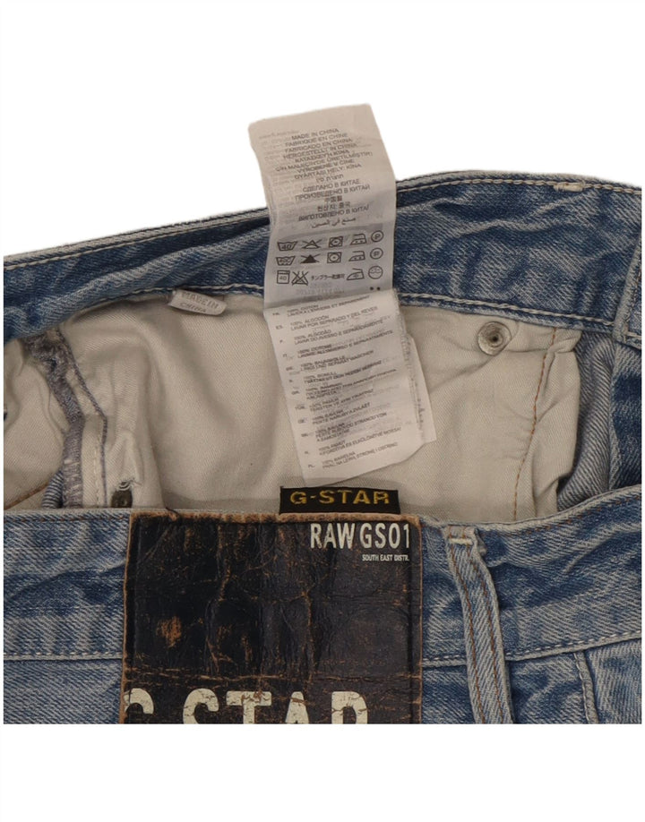 G-Star Mens Straight Jeans W33 L32 Blue Cotton