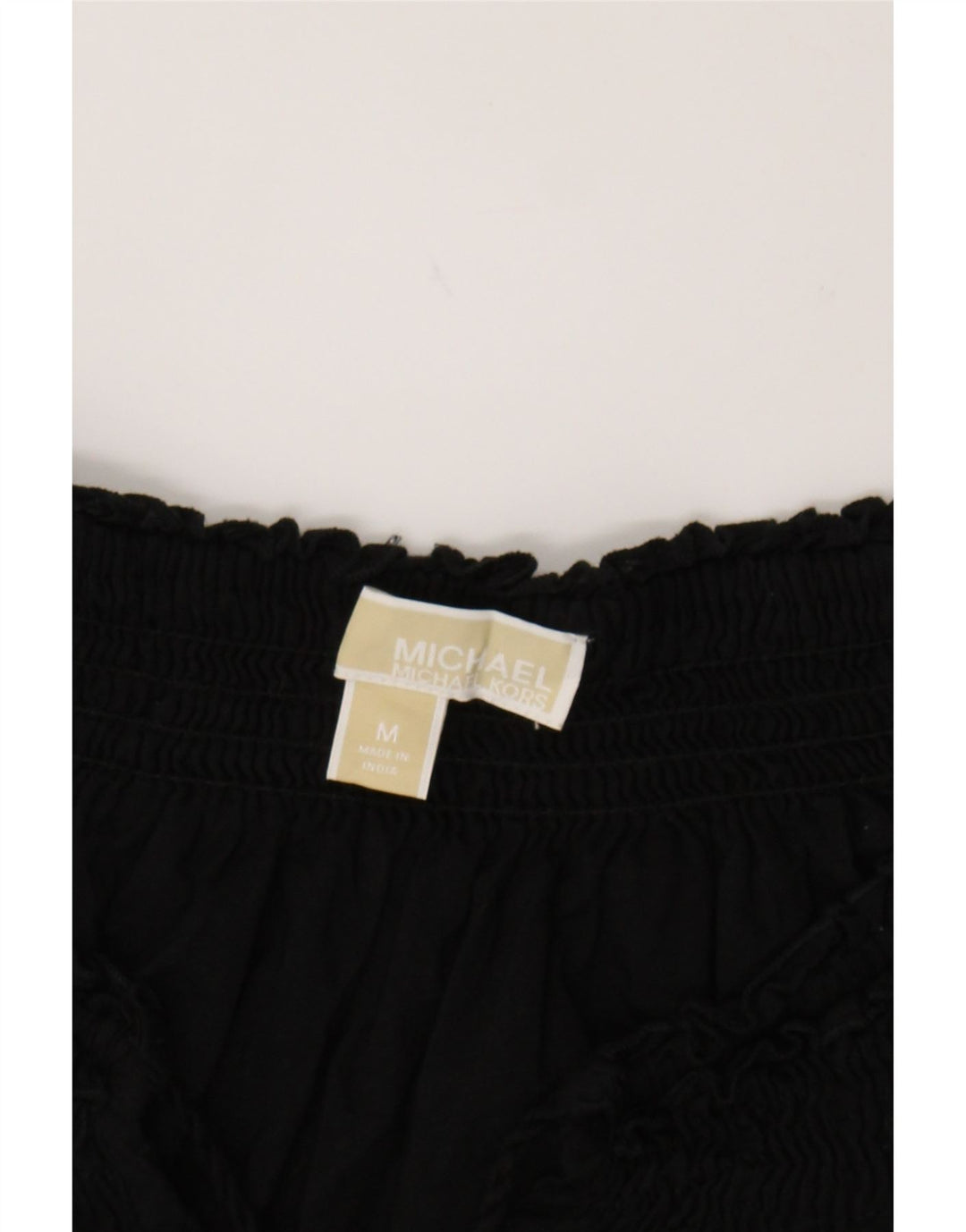 MICHAEL KORS Womens Basic Dress UK 14 Medium Black Cotton Vintage Michael Kors and Second-Hand Michael Kors from Messina Hembry 