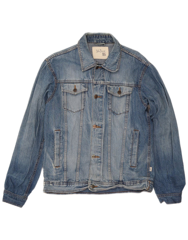 John Baner Mens Denim Jacket UK 38 Medium Blue Cotton