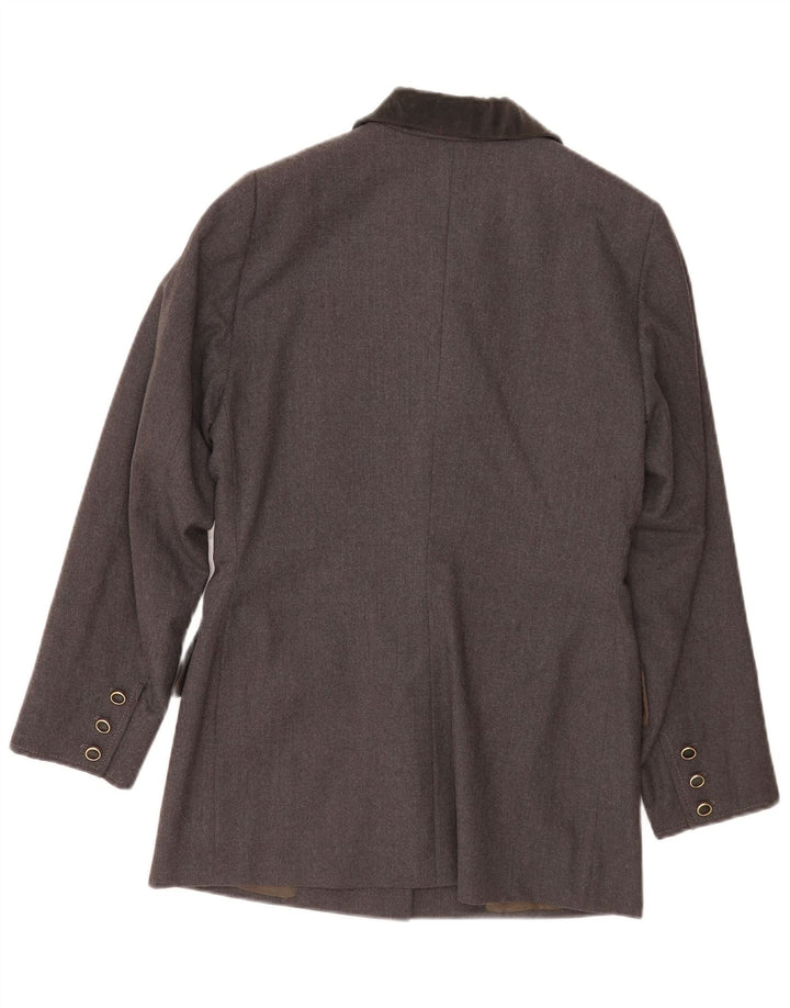 Vintage Womens 5 Button Blazer Jacket UK 16 Large Grey