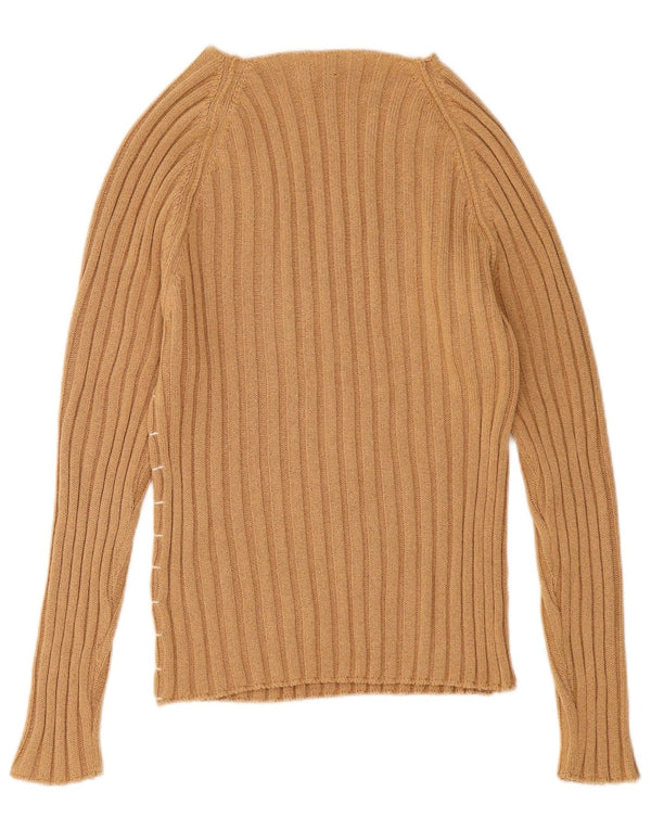 Morara Womens Boat Neck Jumper Sweater UK 10 Small Beige