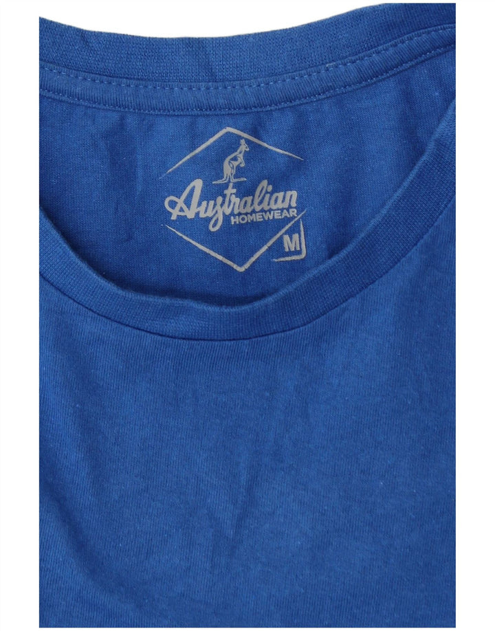 AUSTRALIAN L'ALPINA Mens T-Shirt Top Medium Blue Cotton