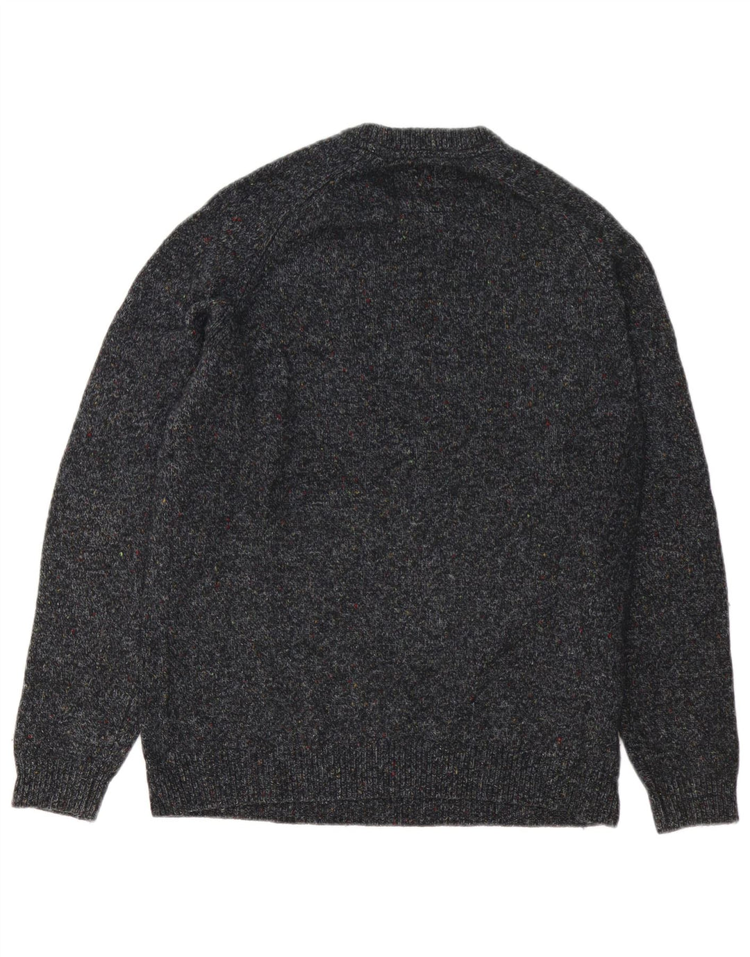Superdry Mens Crew Neck Jumper Sweater Large Grey Flecked Wool