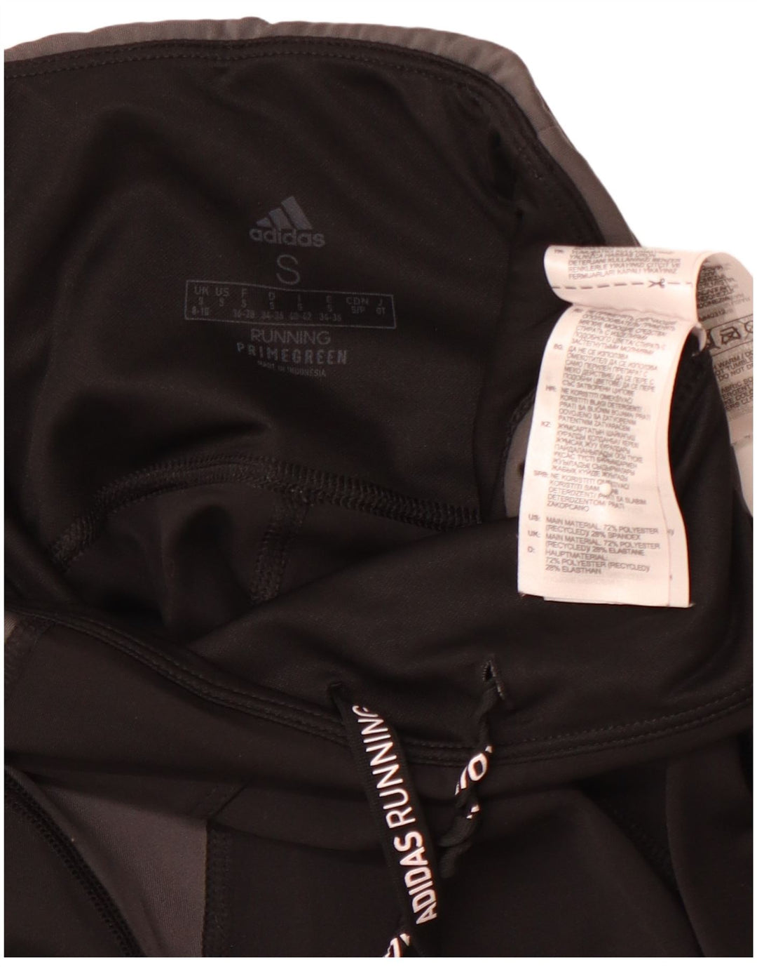 ADIDAS Womens Aeroready Leggings UK 8/10 Small  Black Colourblock