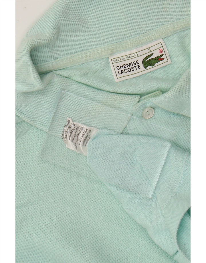 LACOSTE Mens Polo Shirt Size 6 XL Turquoise Cotton