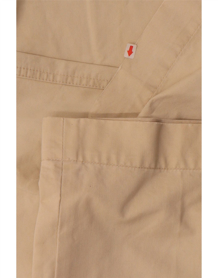 MASSIMO DUTTI Womens Straight Chino Trousers EU 42 Large W32 L33 Beige