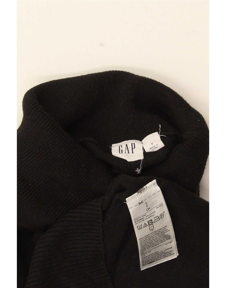 Gap Mens Roll Neck Jumper Sweater Small Black Cotton