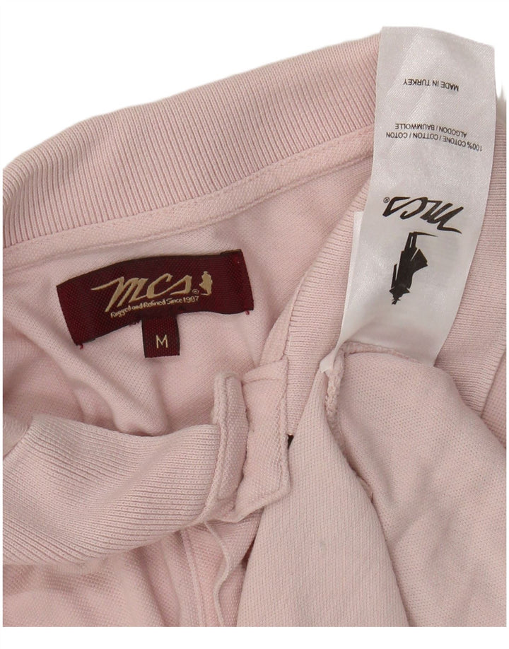 MARLBORO CLASSICS Mens Polo Shirt Medium Pink Cotton