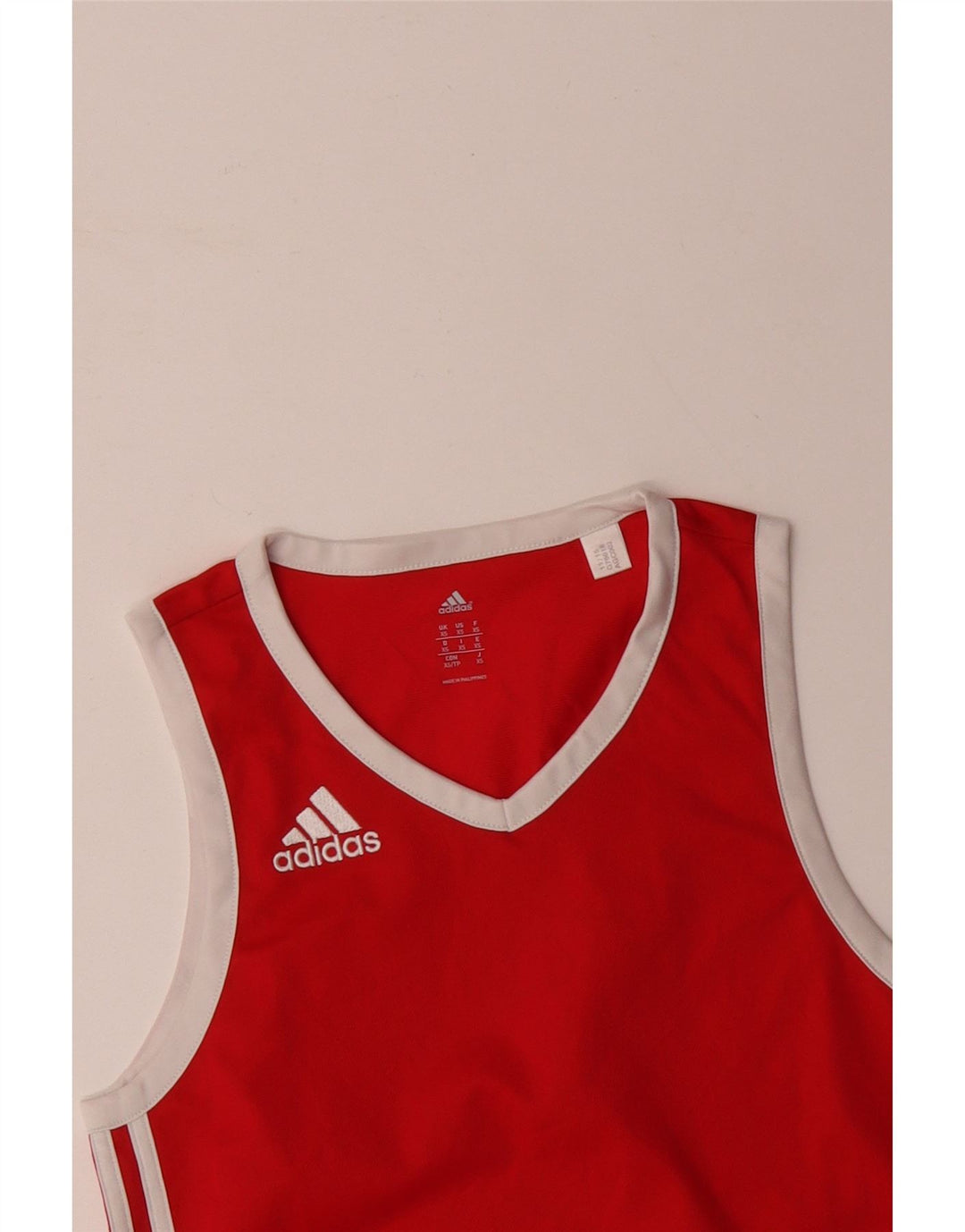ADIDAS Mens Vest Top XS Red Polyester