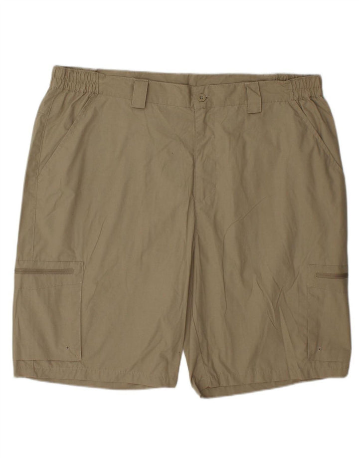 MOUNTAIN WAREHOUSE Mens Cargo Shorts W40 XL Beige Polyester