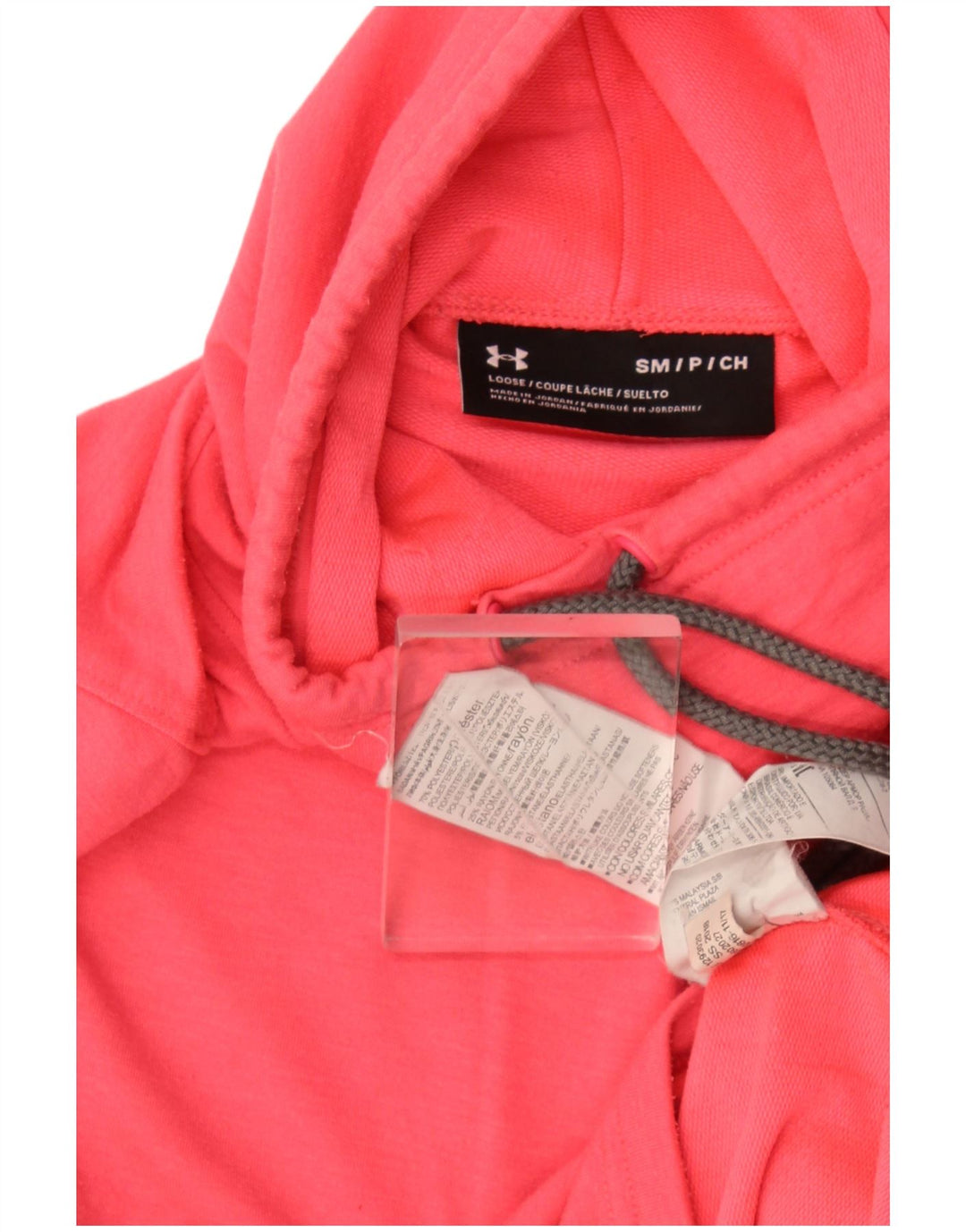 Under Armour Womens Roll Neck Sweatshirt Jumper UK 10 Small Pink Polyester