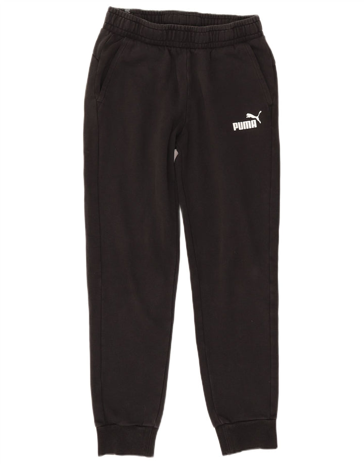 PUMA Mens Tracksuit Trousers Joggers Medium  Black Cotton