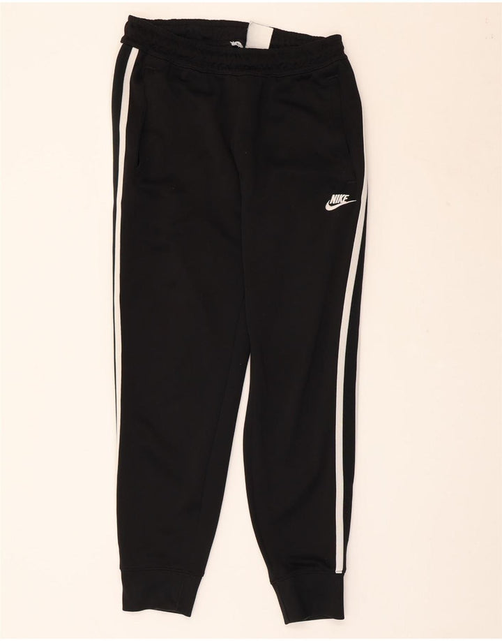 NIKE Mens Tracksuit Trousers Joggers Small  Black Polyester