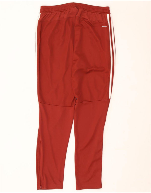 Adidas Mens Climacool Tracksuit Trousers Large Burgundy Polyester