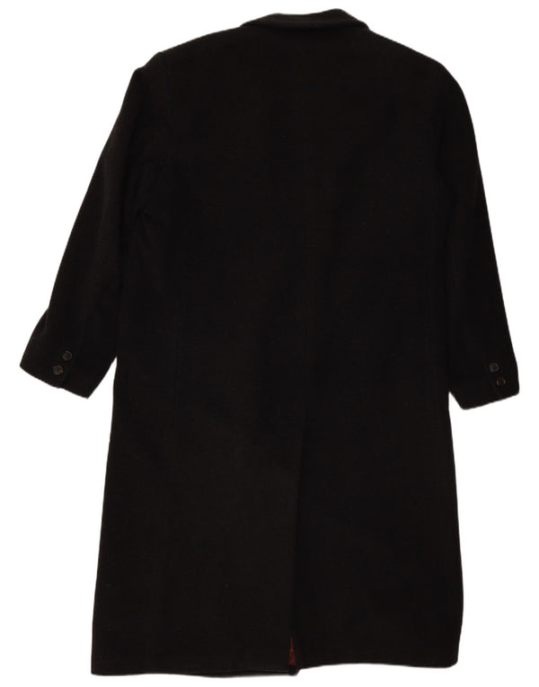 BUGATTI Mens Loose Fit Double Breasted Coat IT 48 Medium Black Wool