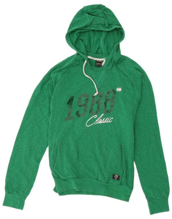 ERREA Mens Graphic Hoodie Jumper Large Green