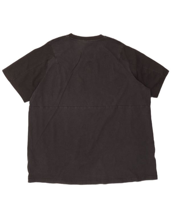 Adidas Mens T-Shirt Top 2XL Black Cotton