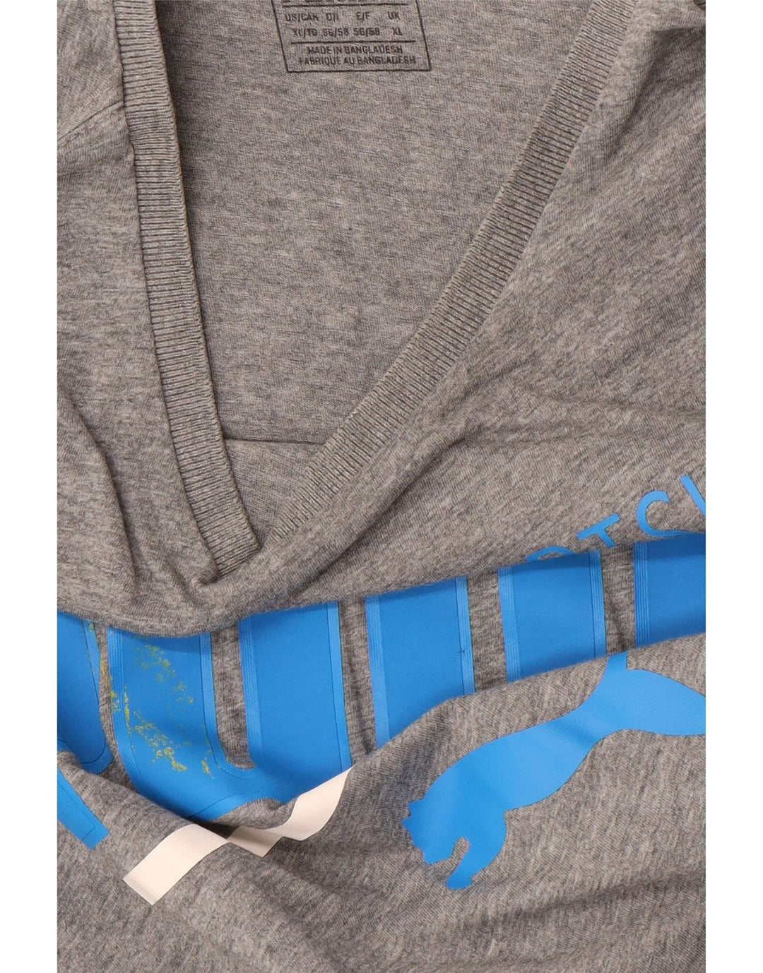 PUMA Mens Graphic T-Shirt Top XL Grey