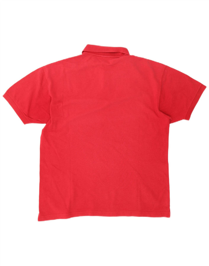Champion Mens Polo Shirt Medium Red