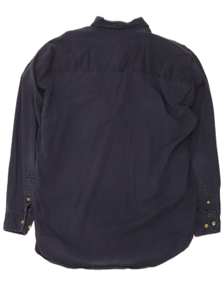 Lee Mens Shirt Medium Navy Blue Cotton