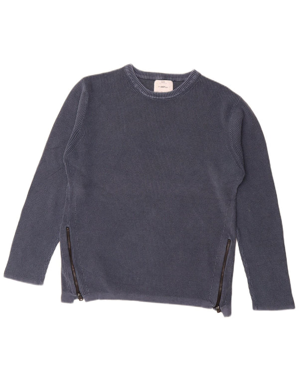 Zara Boys Crew Neck Jumper Sweater 13-14 Years Navy Blue