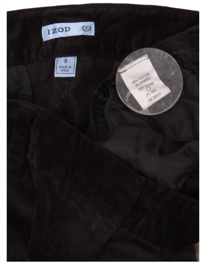 IZOD Womens Bootcut Velvet Chino Trousers US 8 Medium W32 L31 Navy Blue